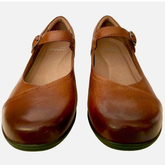 NEW DANSKO FAWNA CHESTNUT BROWN MARY JANES LEATHER COMFORT SHOES WOMENS 40 9 9.5 - Picture 14 of 15
